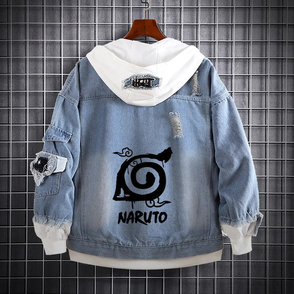 Naruto Denim Street Style Hoodie